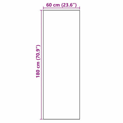 Tappeto da Cucina Grigio 180 x 60 cm Velluto | homemem39