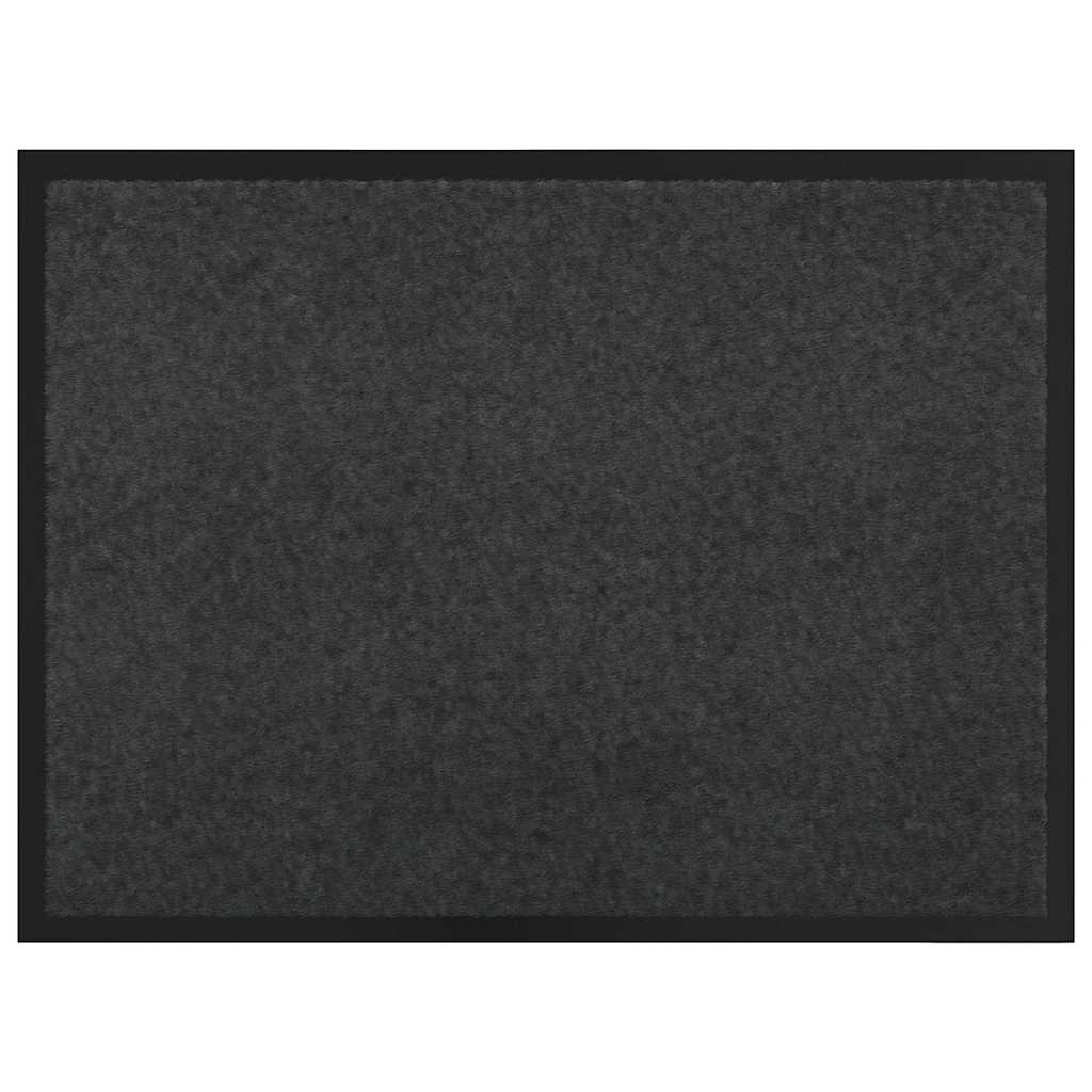 Tappetino Antracite 60 x 40 x 1.2 cm Tessuto Teddy