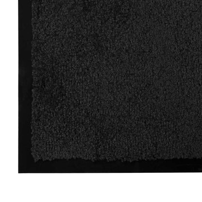 Tappetino Nero 60 x 40 x 1.2 cm Tessuto Teddy