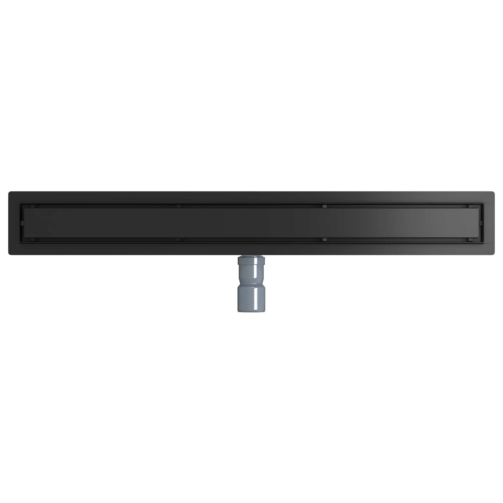 Scarico doccia 2-in-1 con sifone a 360° Nero 80 cm | homemem39