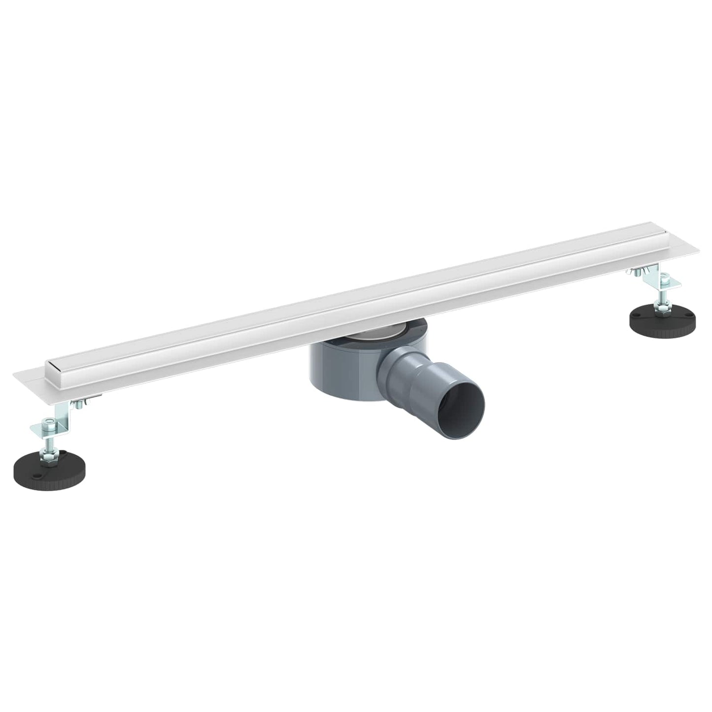 Scolascale per doccia a 360° con modello slim Argento 60 cm