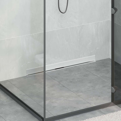 Scarico Doccia da Parete Argento 80 cm Acciaio Inox 304