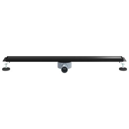 Scarico doccia 2-in-1 con sifone a 360° Nero 90 cm