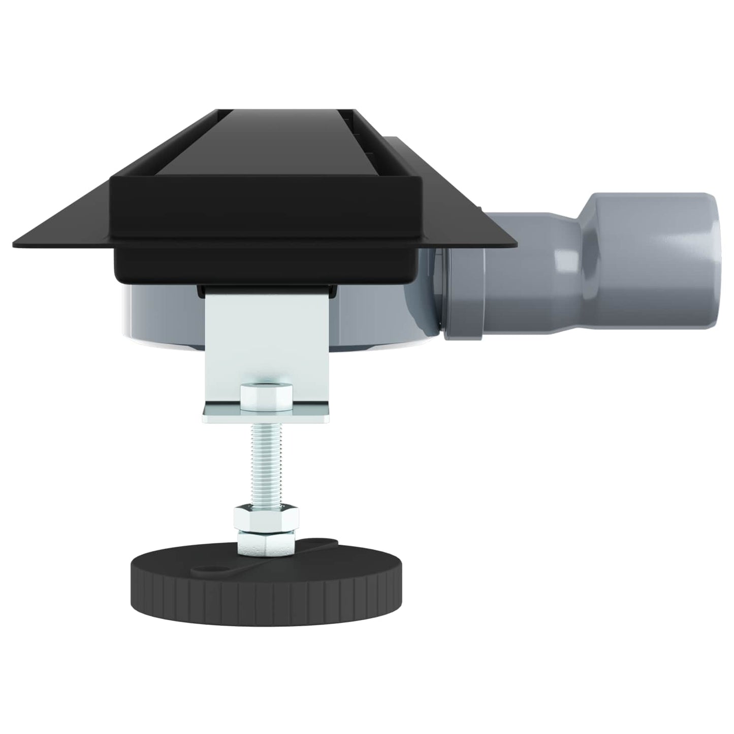 Scarico doccia 2-in-1 con sifone a 360° Nero 90 cm