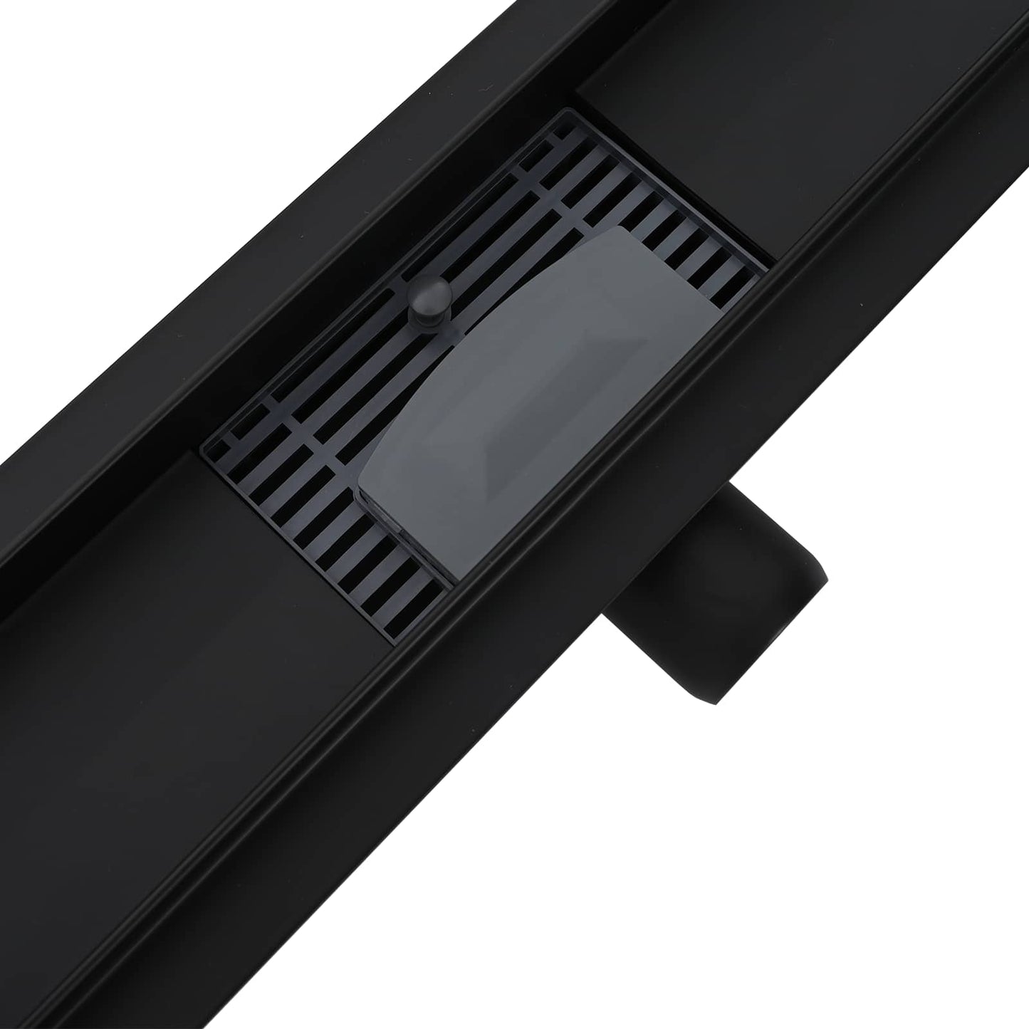 Drenaggio doccia 2 in 1 Nero 100 cm Acciaio Inox 304 | homemem39
