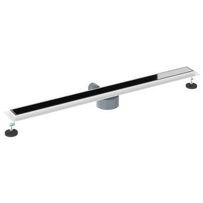 Scarico doccia con copertura in vetro e sifone a 360° 100 cm | homemem39
