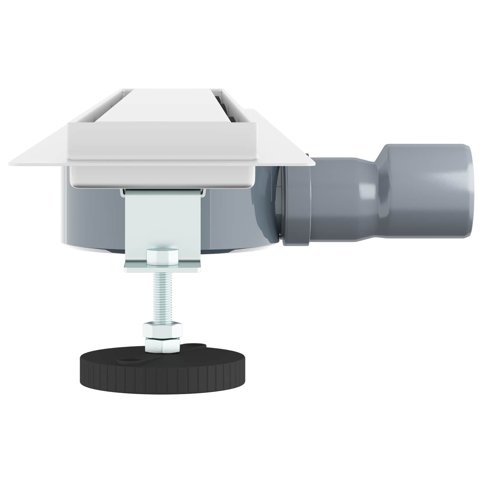 Scarico doccia 2-in-1 con sifone a 360° Argento 70 cm | homemem39