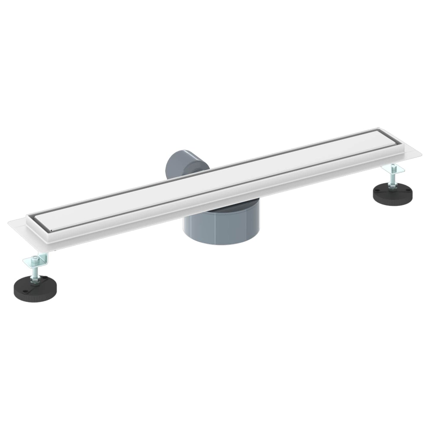 Scarico doccia 2-in-1 con sifone a 360° Argento 60 cm | homemem39