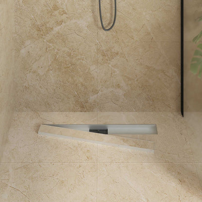 Drenaggio doccia 2 in 1 Argento 80 cm Acciaio Inox 304