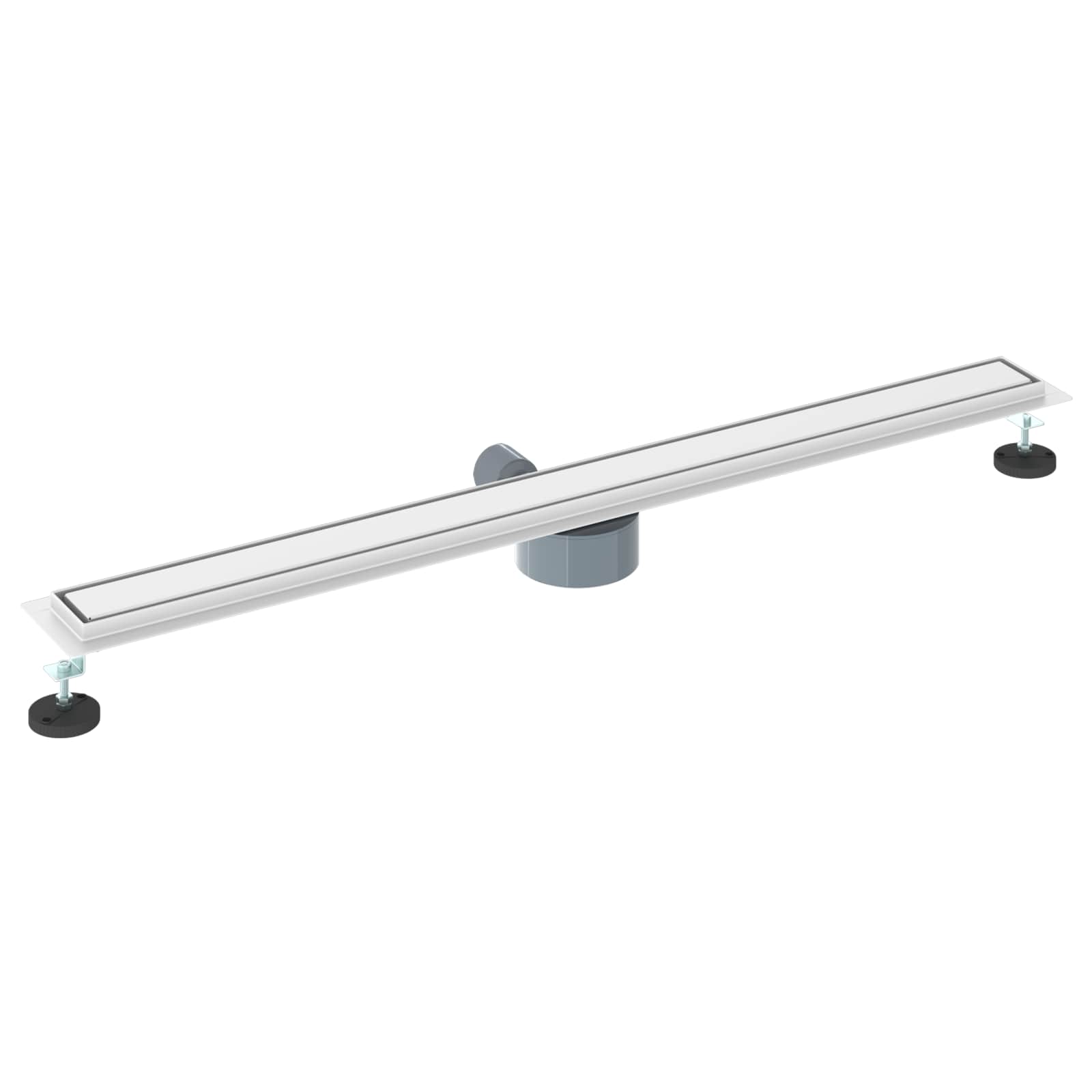 Scarico doccia 2-in-1 con sifone a 360° Argento 100 cm | homemem39
