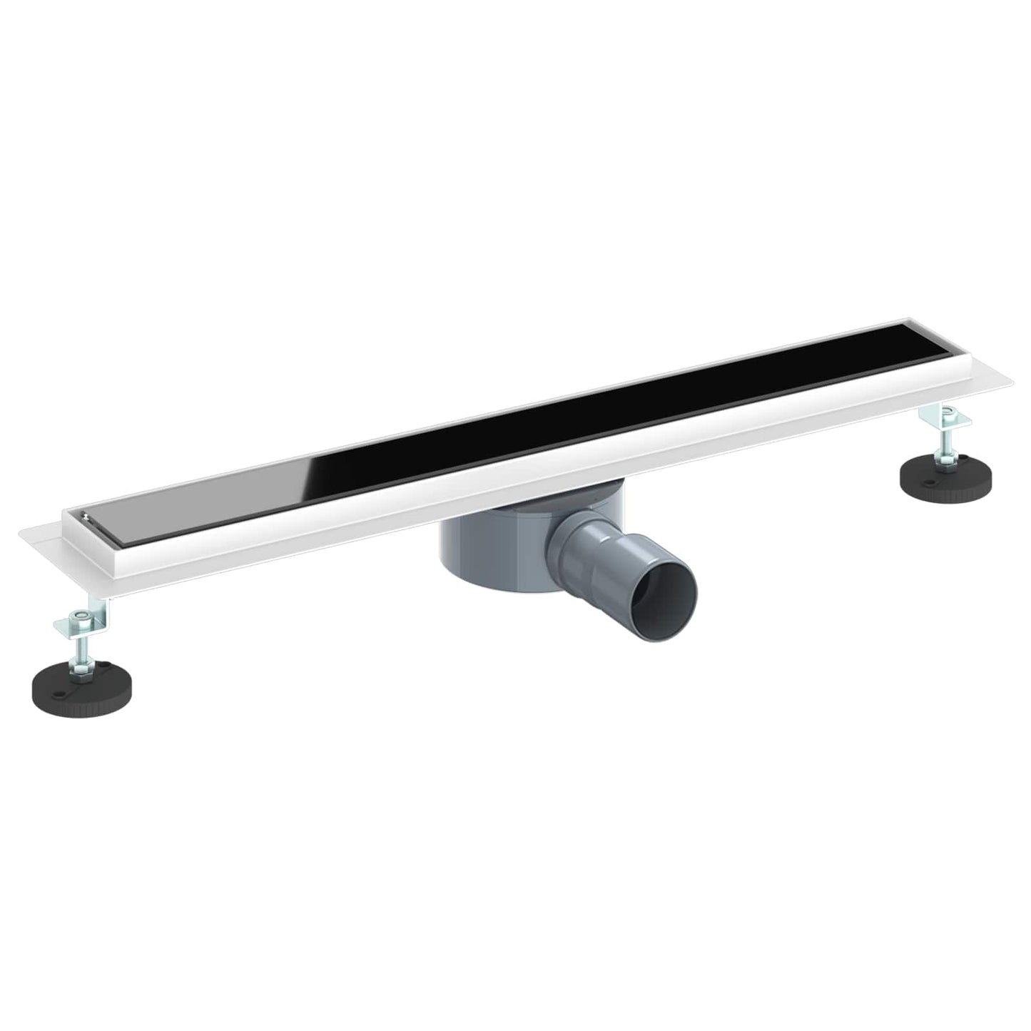 Scarico doccia con copertura in vetro e sifone a 360° 60 cm