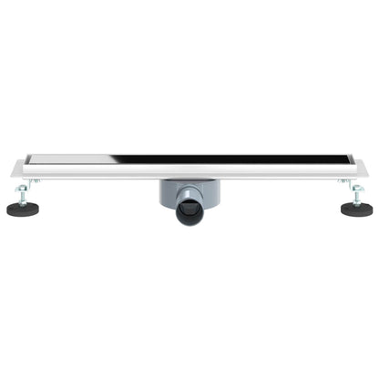Scarico doccia con copertura in vetro e sifone a 360° 60 cm