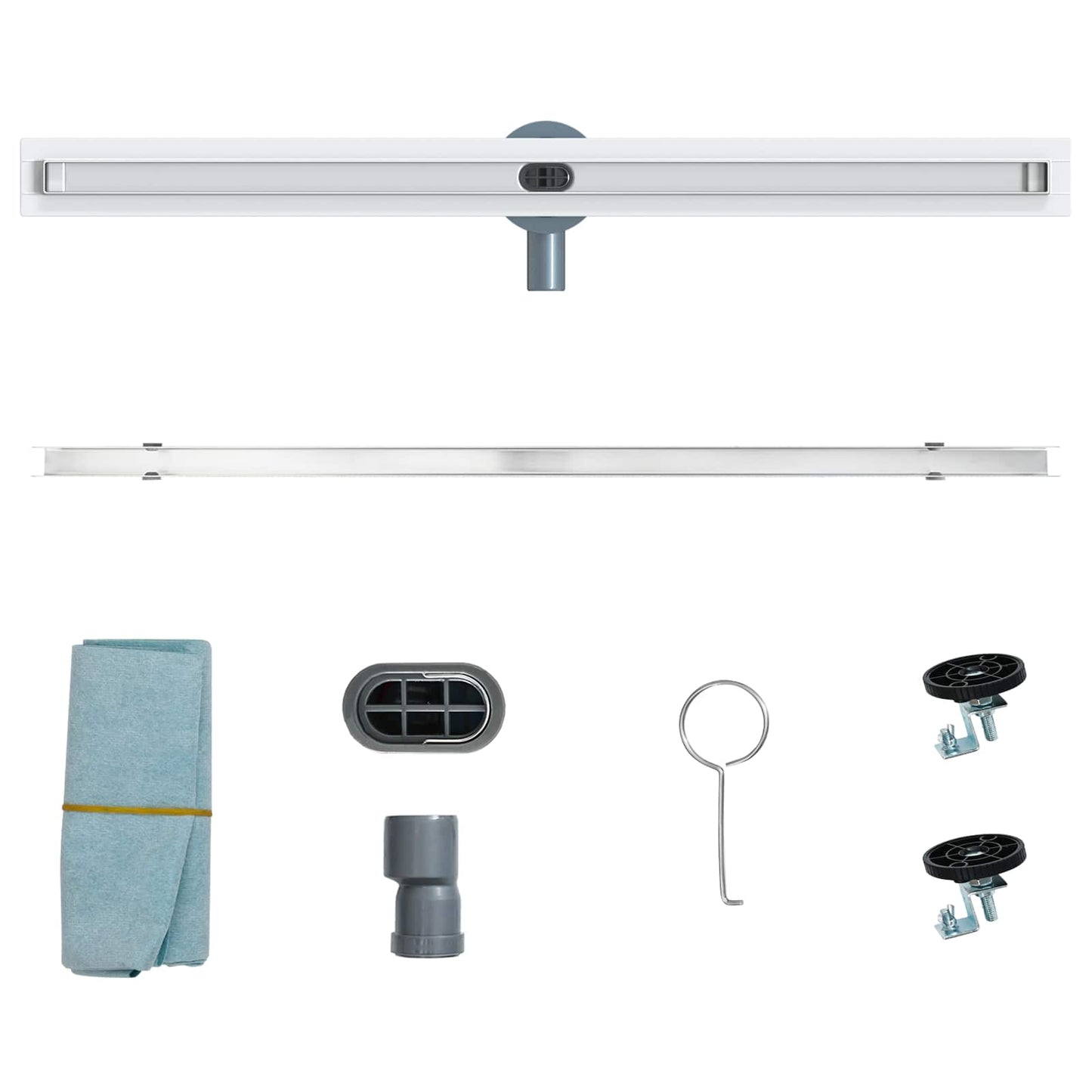 Scolascale per doccia a 360° con modello slim Argento 90 cm | homemem39