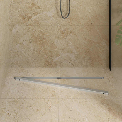 Scolascale per doccia a 360° con modello slim Argento 90 cm | homemem39