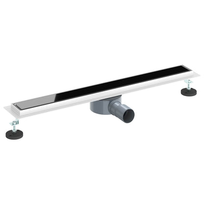 Scarico doccia con copertura in vetro e sifone a 360° 70 cm