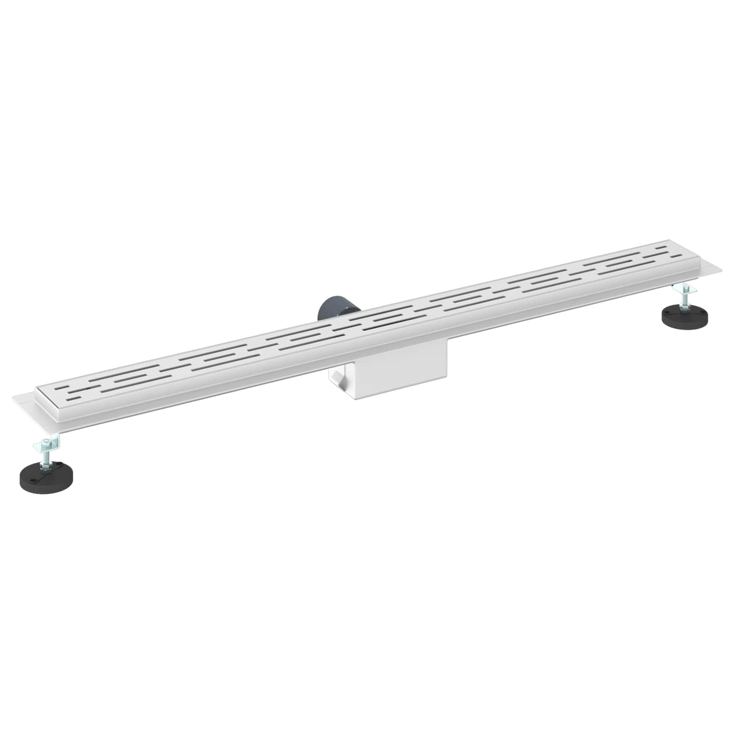 Drenaggio doccia con design a striscia Argento 90 cm | homemem39
