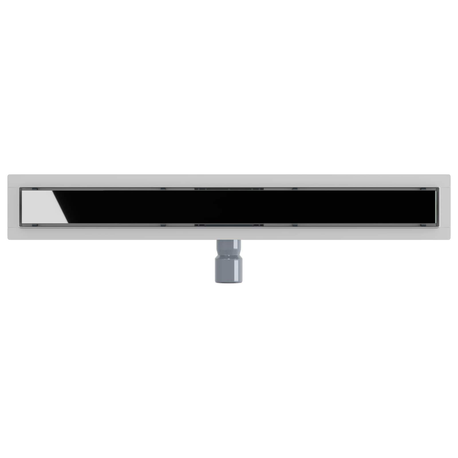 Drenaggio doccia con copertura in vetro Nero 70 cm | homemem39