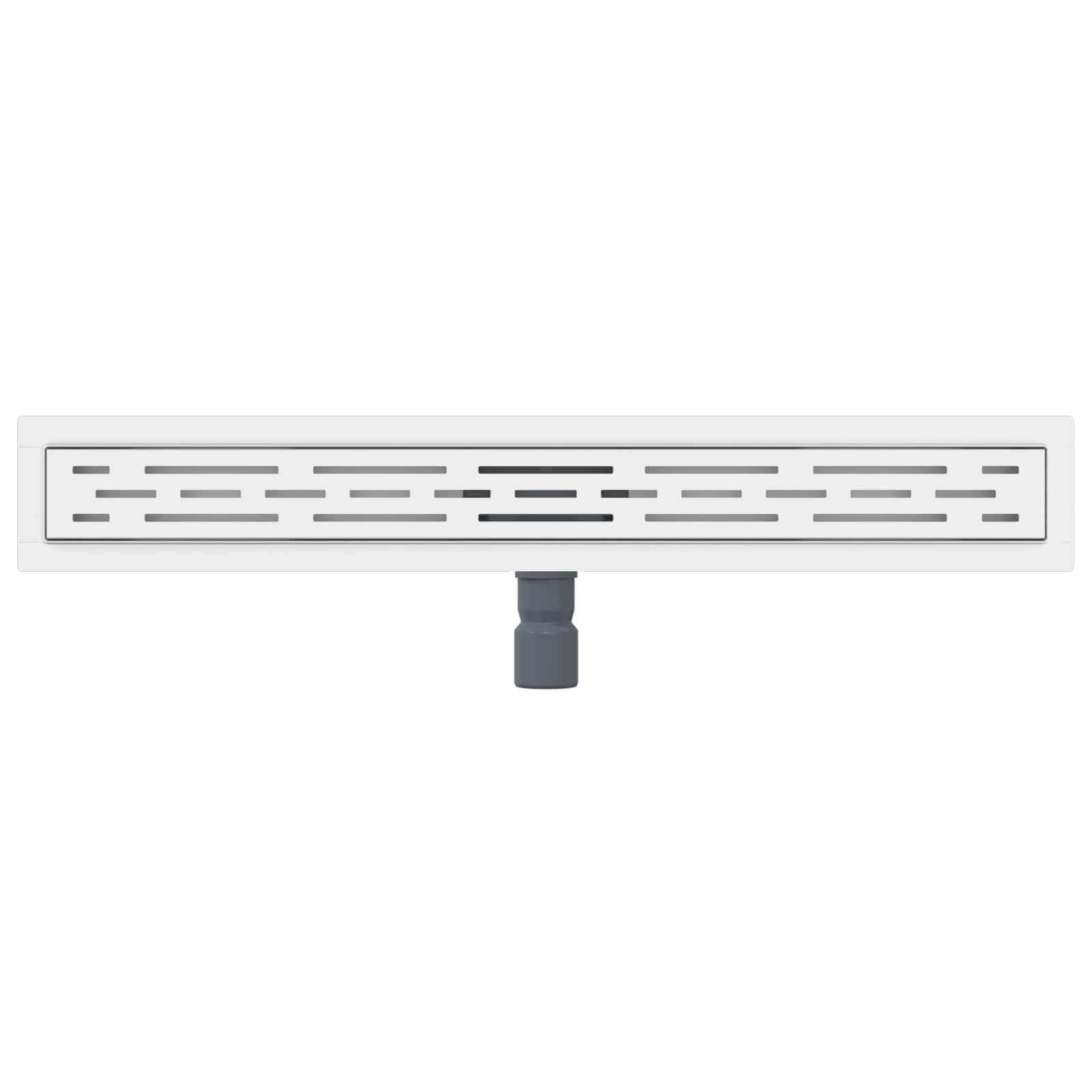 Drenaggio doccia con design a striscia Argento 70 cm | homemem39