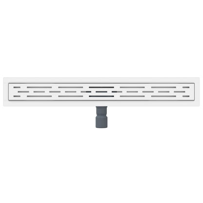 Drenaggio doccia con design a striscia Argento 70 cm | homemem39