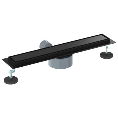 Scarico doccia 2-in-1 con sifone a 360° Nero 50 cm