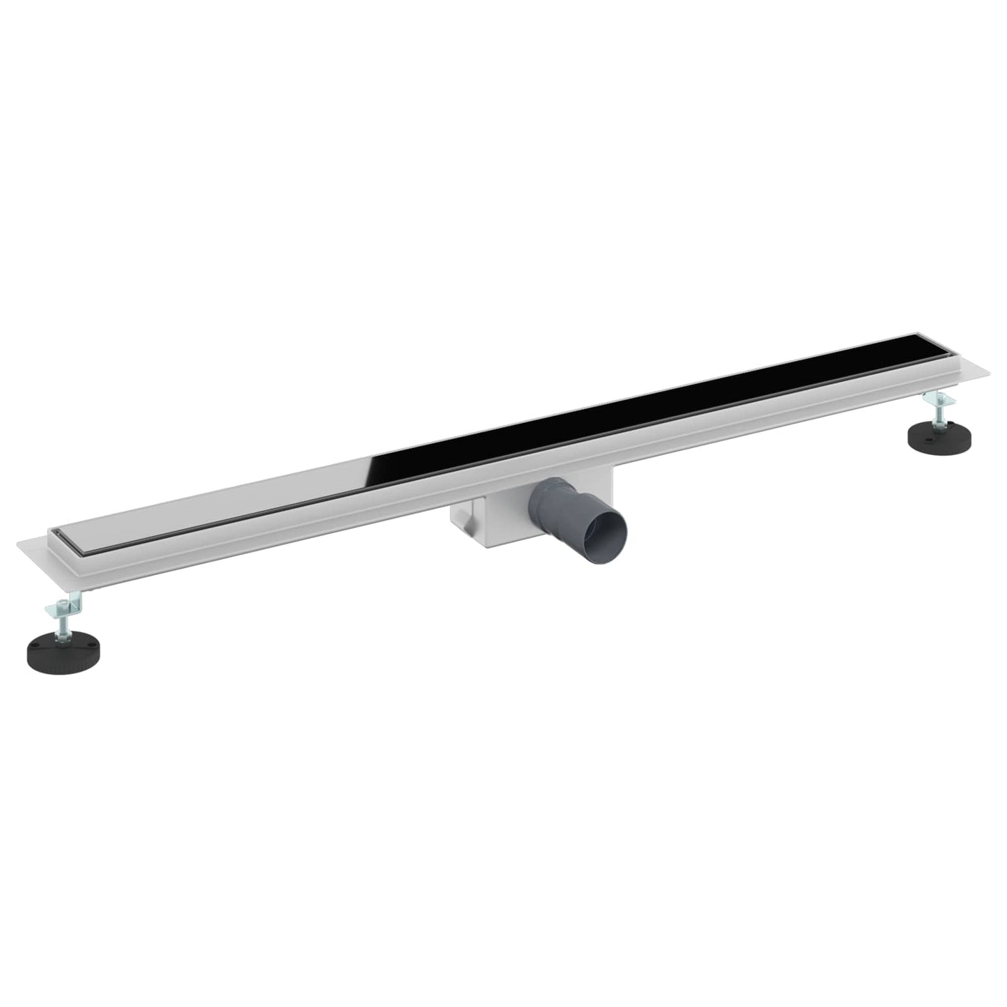 Drenaggio doccia con copertura in vetro Nero 90 cm | homemem39