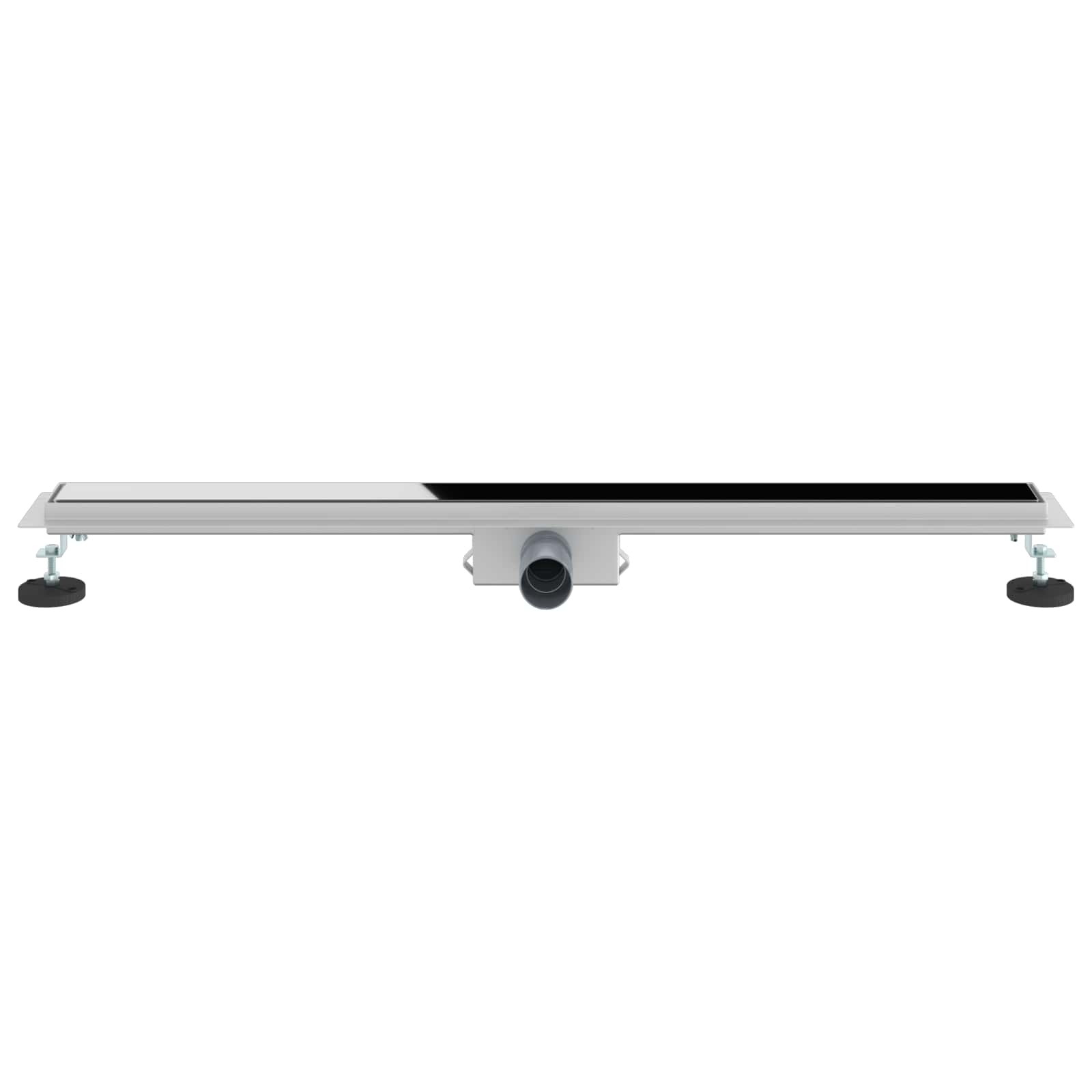 Drenaggio doccia con copertura in vetro Nero 90 cm | homemem39