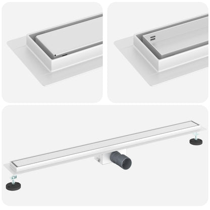 Drenaggio doccia 2 in 1 Argento 100 cm Acciaio Inox 304