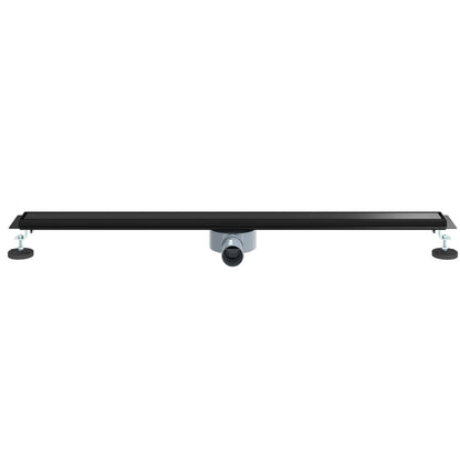 Scarico doccia 2-in-1 con sifone a 360° Nero 100 cm