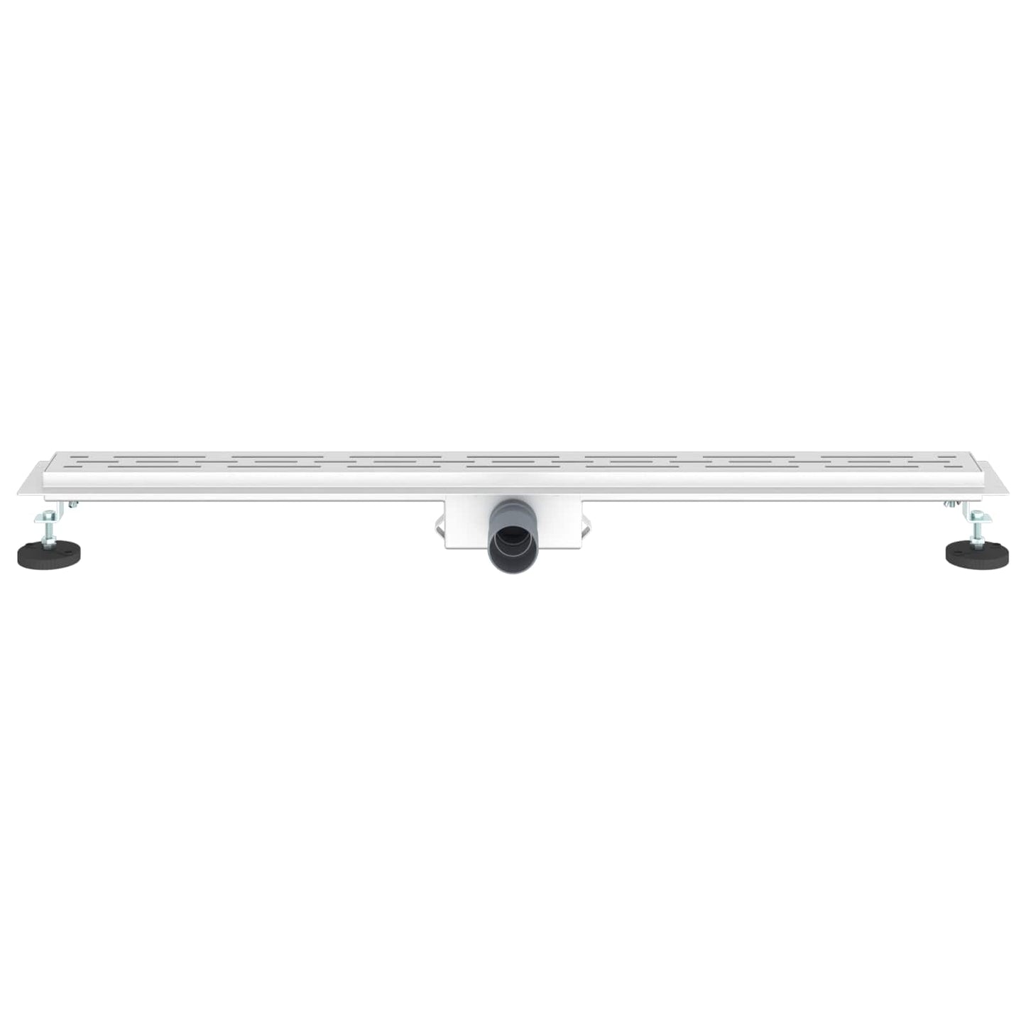 Drenaggio doccia con design a striscia Argento 100 cm
