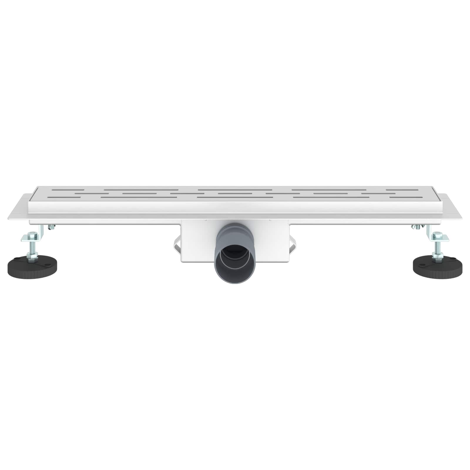 Drenaggio doccia con design a striscia Argento 60 cm | homemem39