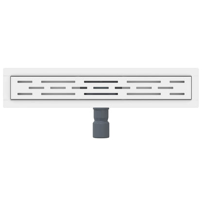 Drenaggio doccia con design a striscia Argento 60 cm | homemem39