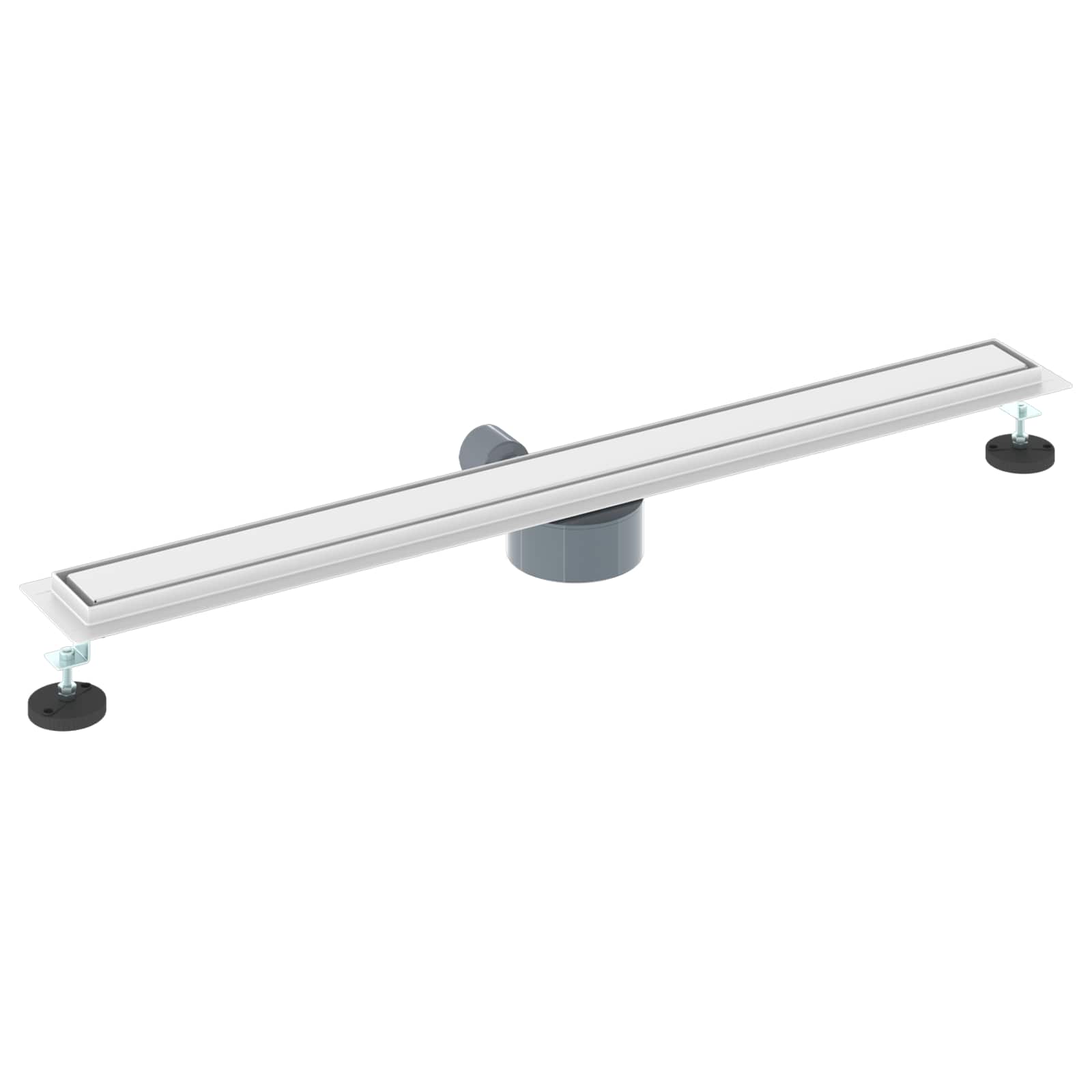 Scarico doccia 2-in-1 con sifone a 360° Argento 90 cm | homemem39