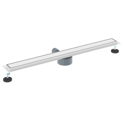 Scarico doccia 2-in-1 con sifone a 360° Argento 90 cm | homemem39