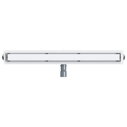Scarico doccia 2-in-1 con sifone a 360° Argento 90 cm | homemem39