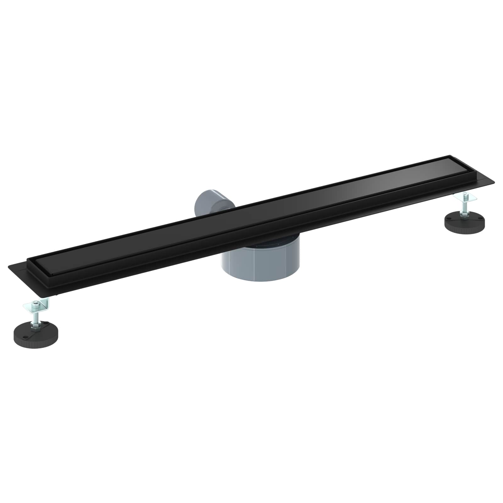 Scarico doccia 2-in-1 con sifone a 360° Nero 70 cm | homemem39
