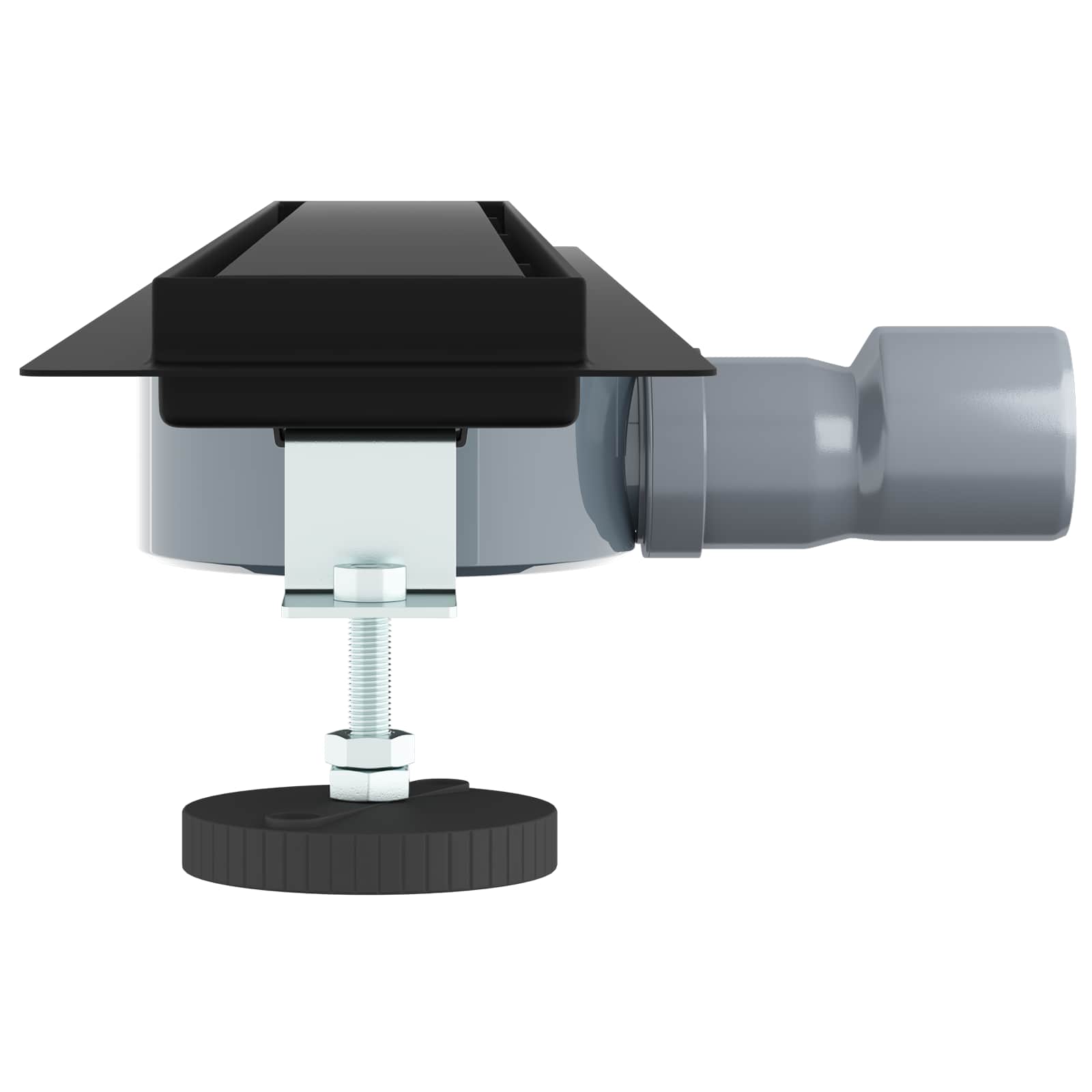 Scarico doccia 2-in-1 con sifone a 360° Nero 70 cm | homemem39