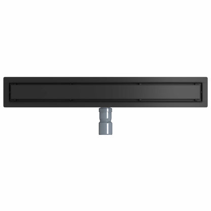 Scarico doccia 2-in-1 con sifone a 360° Nero 70 cm | homemem39
