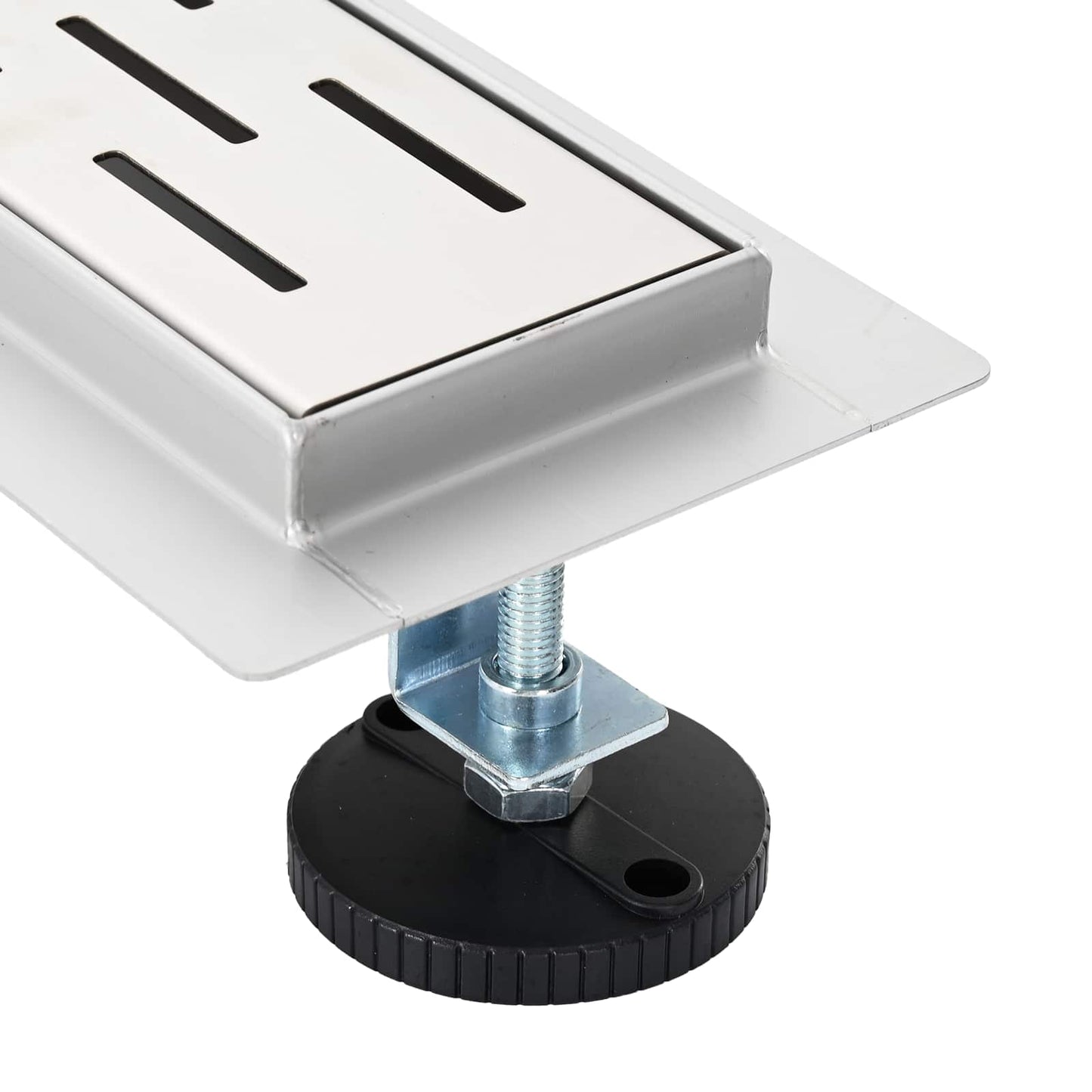 Drenaggio doccia con design a striscia Argento 50 cm | homemem39