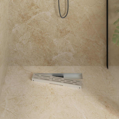 Drenaggio doccia con design a striscia Argento 50 cm | homemem39