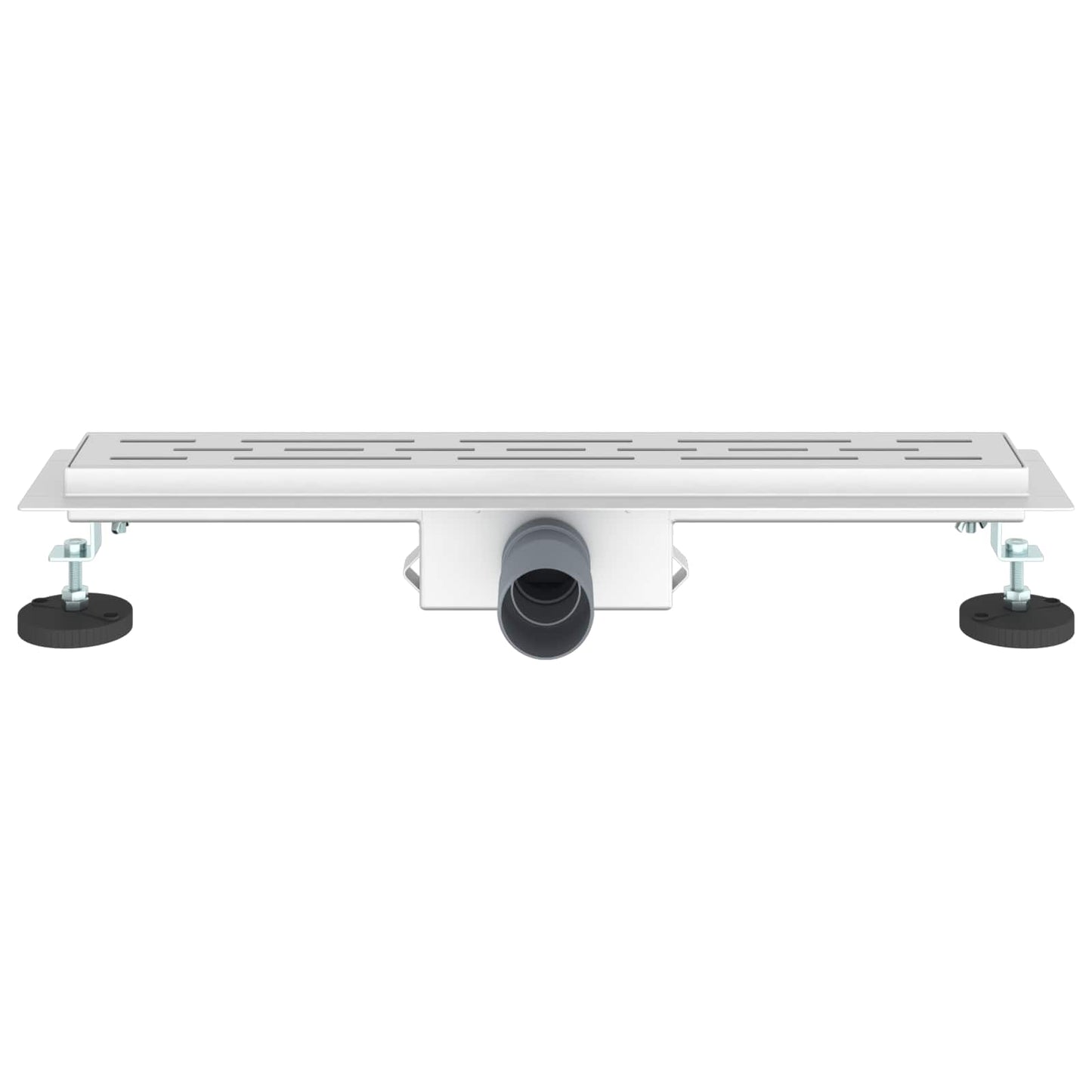 Drenaggio doccia con design a striscia Argento 50 cm | homemem39