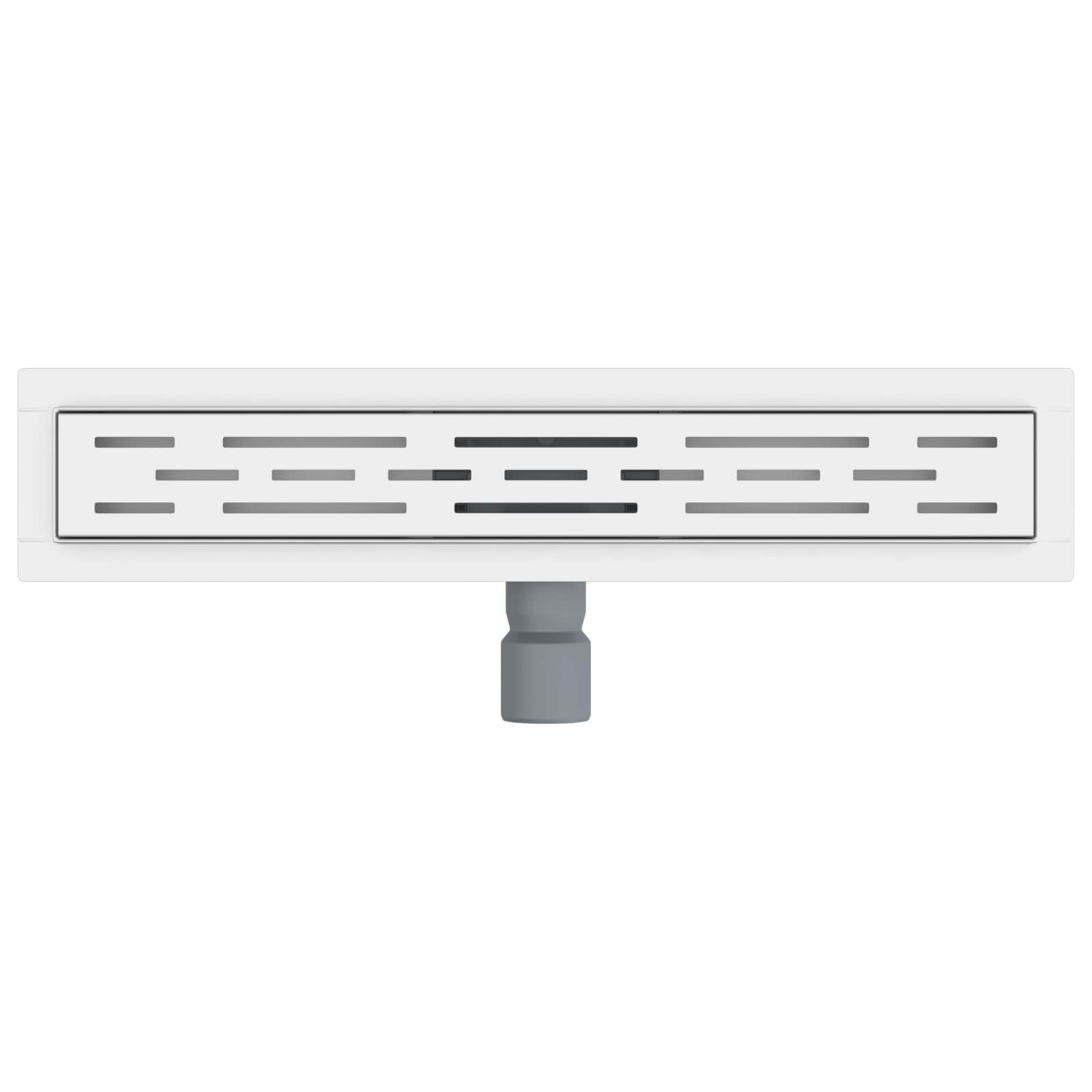 Drenaggio doccia con design a striscia Argento 50 cm | homemem39