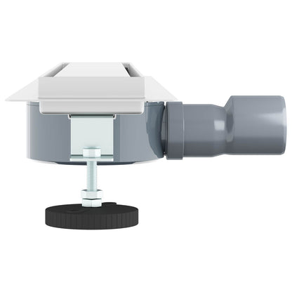 Scarico doccia 2-in-1 con sifone a 360° Argento