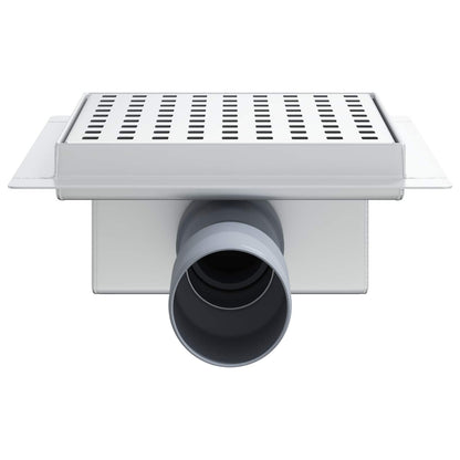 Scarico doccia a pois Argento 15 x 15 cm Acciaio Inox 304