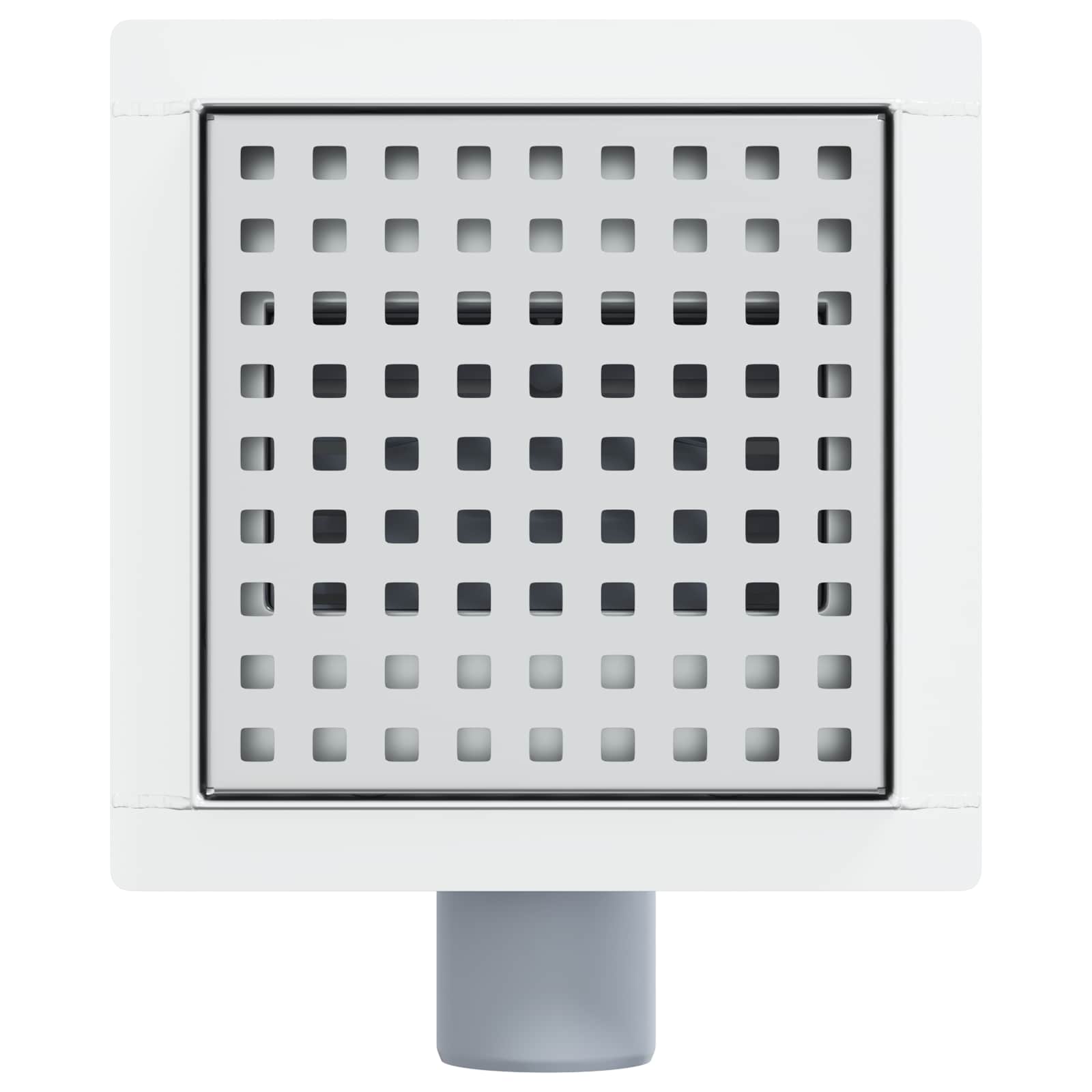 Scarico doccia a pois Argento 15 x 15 cm Acciaio Inox 304 | homemem39