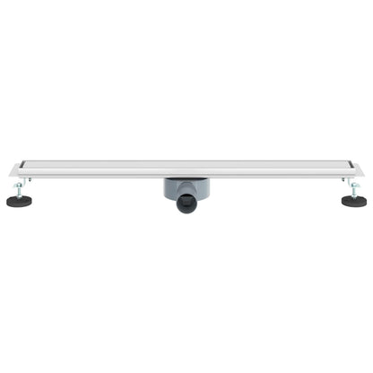 Scarico doccia 2-in-1 con sifone a 360° Argento 80 cm | homemem39