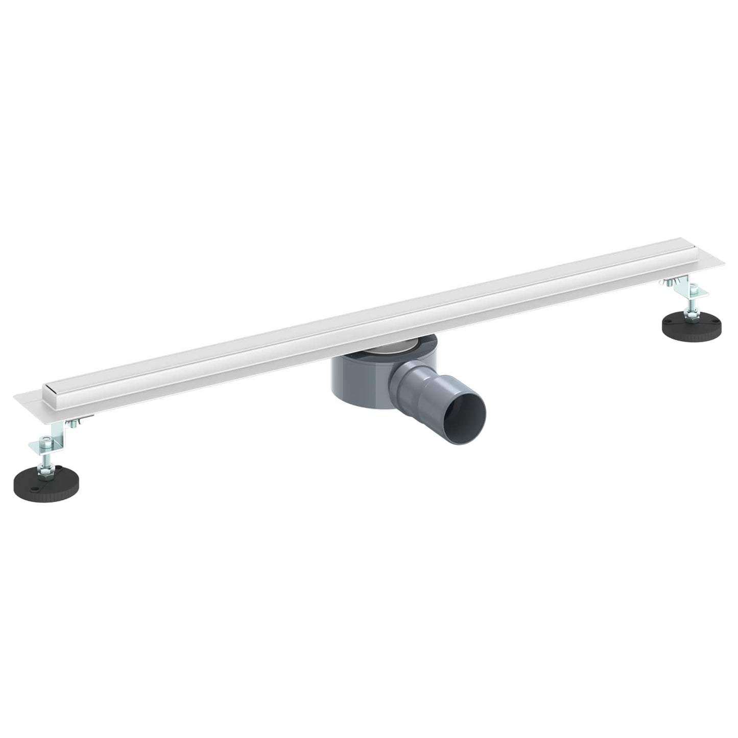 Scolascale per doccia a 360° con modello slim Argento 70 cm