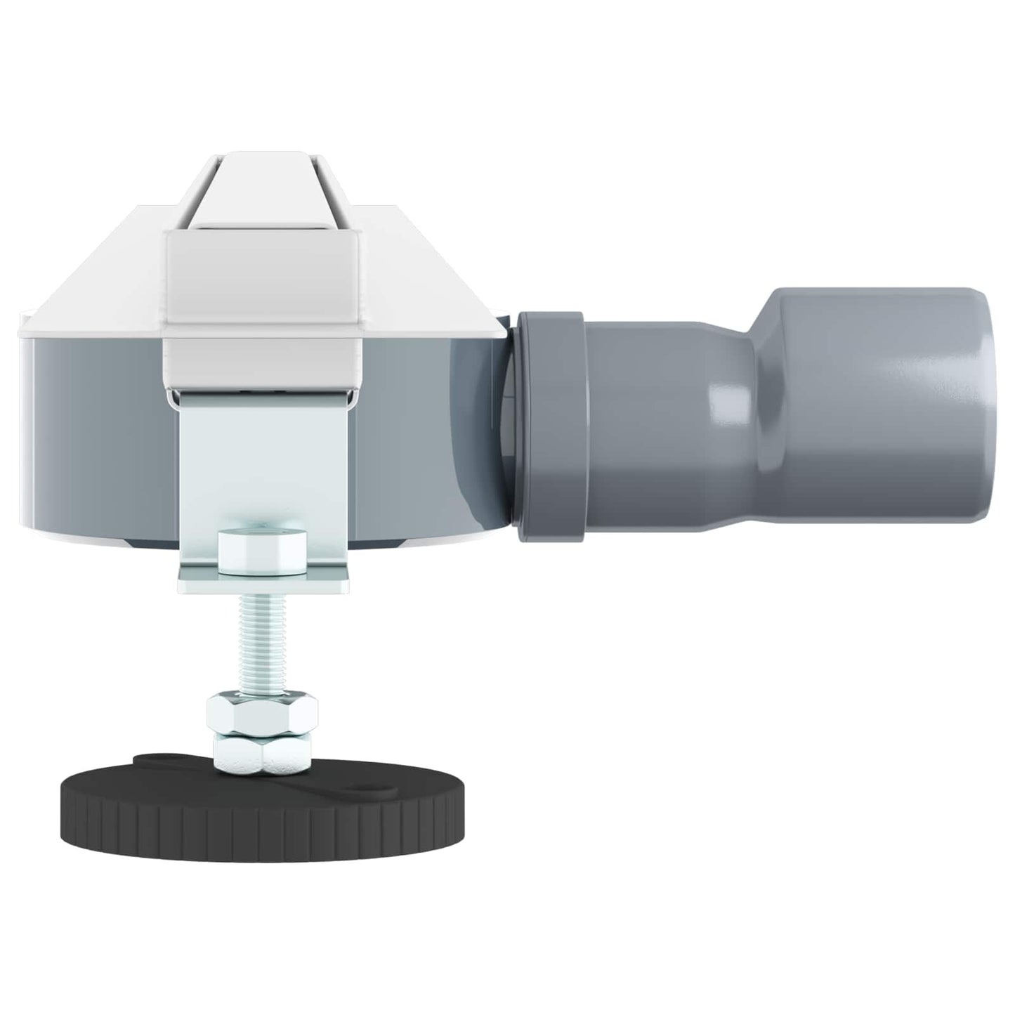 Scolascale per doccia a 360° con modello slim Argento 70 cm