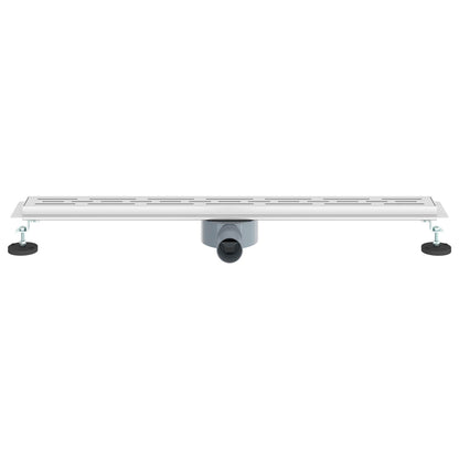 Scarico doccia con copertura in vetro e sifone a 360° 80 cm