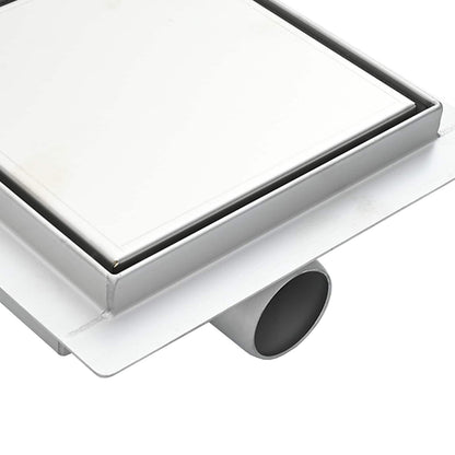Drenaggio doccia 2 in 1 Argento 20 x 20 cm Acciaio Inox 304 | homemem39