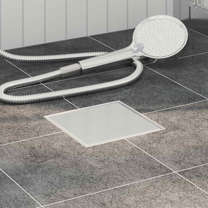 Drenaggio doccia 2 in 1 Argento 20 x 20 cm Acciaio Inox 304 | homemem39